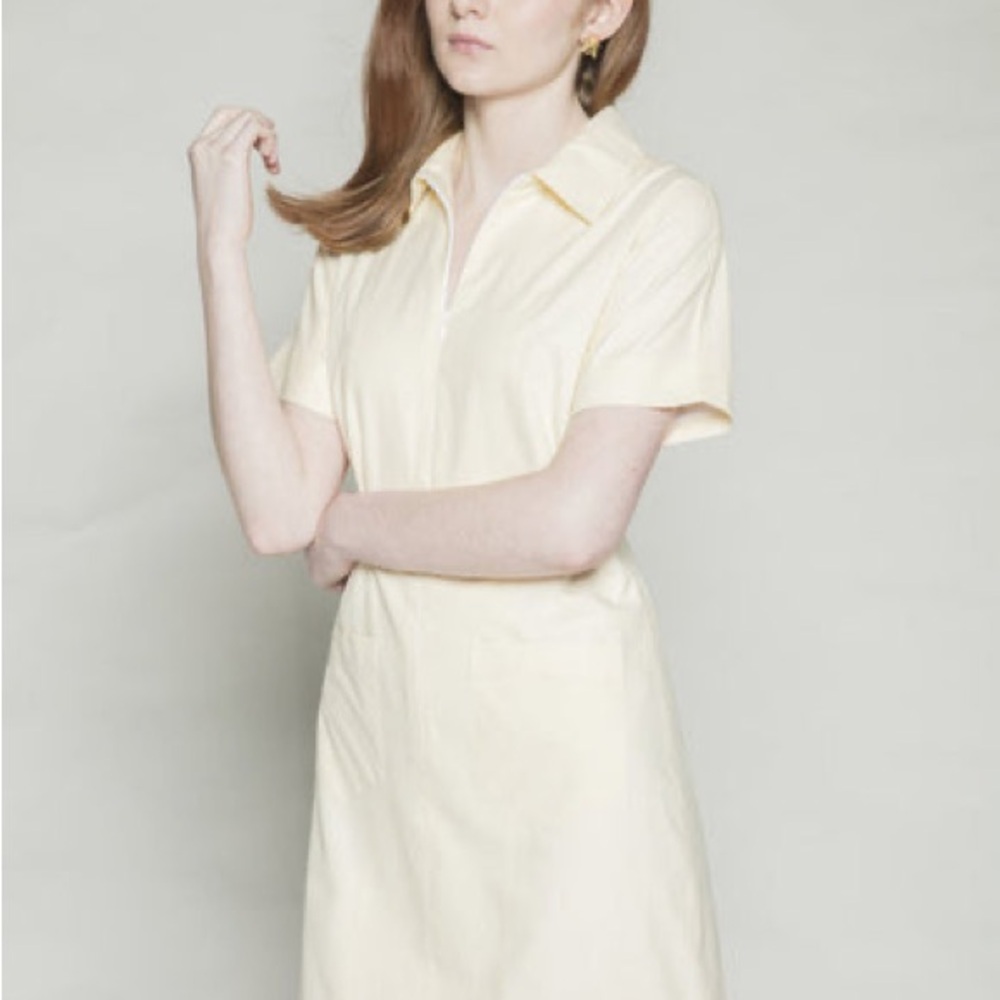 Elegant Cream Midi Dress
